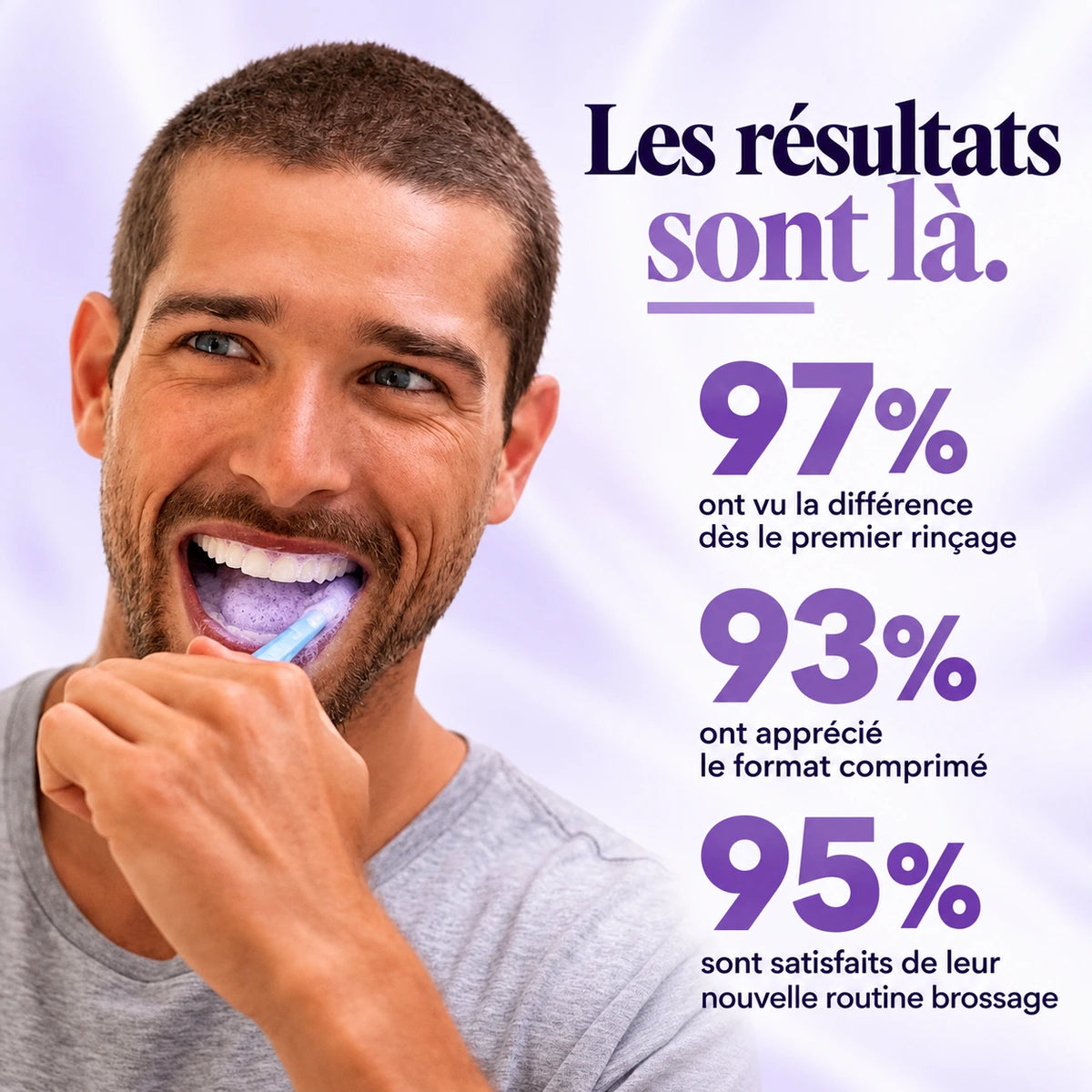 Pastilles de dentifrice solide à croquer blanchissantes MYLILAS